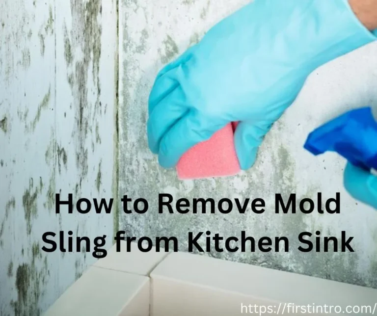 How to Remove Mold Sling from Kitchen Sink