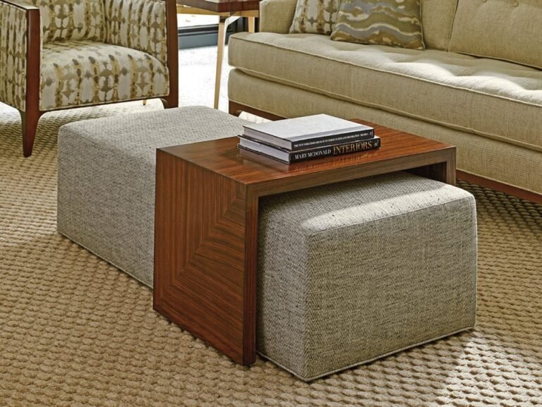 Coffee Table over Ottoman